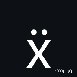 Latin Small Letter X with Diaeresis Symbol