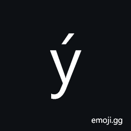 Latin Small Letter Y with Acute Symbol