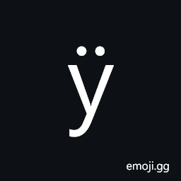 Latin Small Letter Y with Diaeresis Symbol