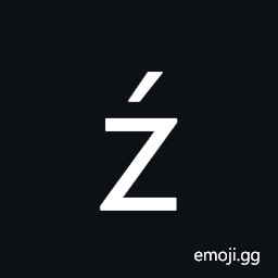 Latin Small Letter Z with Acute Symbol
