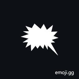 Left Anger Bubble Symbol