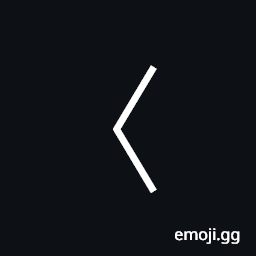 Left Angle Bracket Symbol
