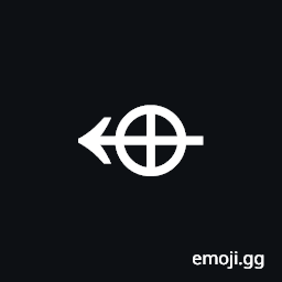 Left Arrow with Circled Plus Symbol