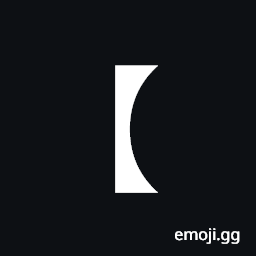 Left Black Lenticular Bracket Symbol