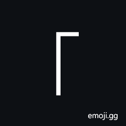 Left Corner Bracket Symbol