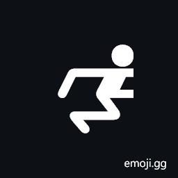 Left Half Running Man Symbol
