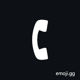Left Hand Telephone Receiver Symbol