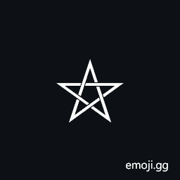 Left-Handed Interlaced Pentagram Symbol