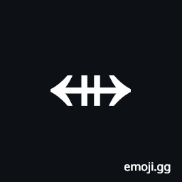 Left Right Arrow with Double Vertical Stroke Symbol