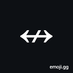 Left Right Arrow with Stroke Symbol