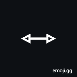 Left Right Open-Headed Arrow Symbol