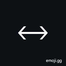 Left Right Sans-Serif Arrow Symbol