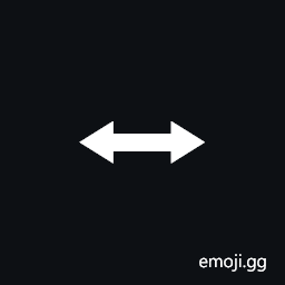 Left Right Triangle-Headed Arrow Symbol