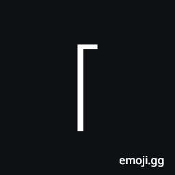 Left Square Bracket Upper Corner Symbol