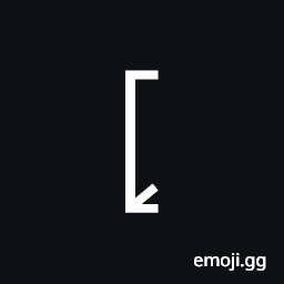 Left Square Bracket with Tick In Bottom Corner Symbol