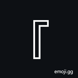 Left White Corner Bracket Symbol