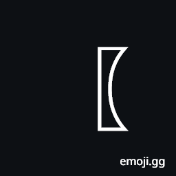 Left White Lenticular Bracket Symbol
