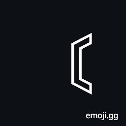 Left White Tortoise Shell Bracket Symbol