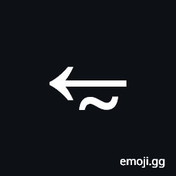 Leftwards Arrow Above Tilde Operator Symbol