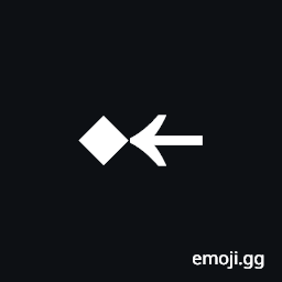 Leftwards Arrow To Black Diamond Symbol