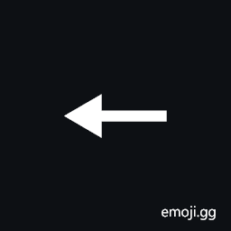 Leftwards Arrow with Equilateral Arrowhead Symbol