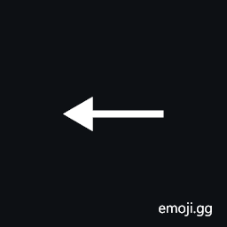 Leftwards Arrow with Small Equilateral Arrowhead Symbol