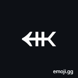 Leftwards Arrow with Tail with Double Vertical Stroke Symbol