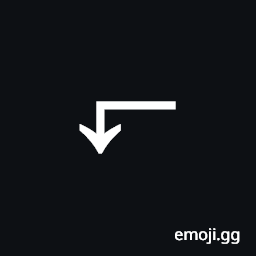 Leftwards Arrow with Tip Downwards Symbol
