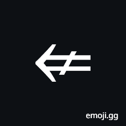 Leftwards Double Arrow with Stroke Symbol