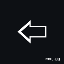 Leftwards Left-Shaded White Arrow Symbol