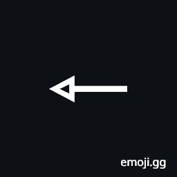 Leftwards Open-Headed Arrow Symbol