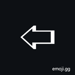 Leftwards Right-Shaded White Arrow Symbol