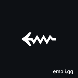 Leftwards Squiggle Arrow Symbol