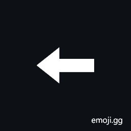 Leftwards Triangle-Headed Arrow with Bold Shaft Symbol