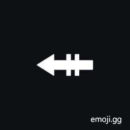 Leftwards Triangle-Headed Arrow with Double Horizontal Stroke Symbol