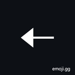 Leftwards Triangle-Headed Arrow with Narrow Shaft Symbol