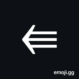 Leftwards Triple Arrow Symbol