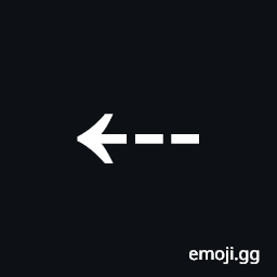 Leftwards Triple Dash Arrow Symbol
