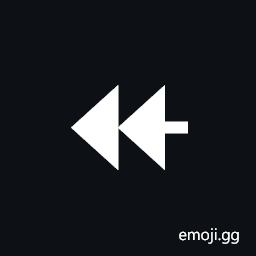 Leftwards Two-Headed Arrow with Tringle Arrowheads Symbol