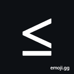 Less-Than or Equal To Symbol