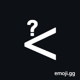 Less-Than with Question Mark Above Symbol
