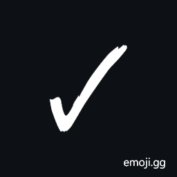 Light Check Mark Symbol