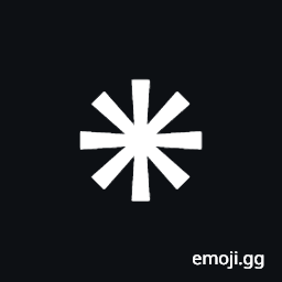 Light Eight Spoked Asterisk Symbol