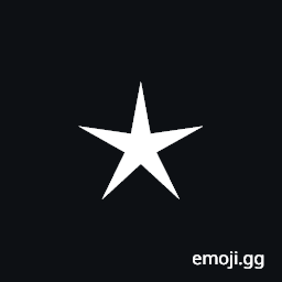 Light Five Pointed Black Star Symbol