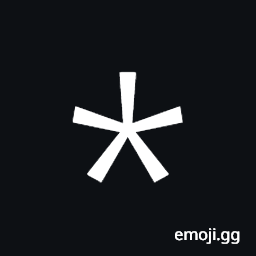 Light Five Spoked Asterisk Symbol
