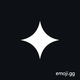 Light Four Pointed Black Cusp Symbol