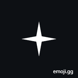 Light Four Pointed Black Star Symbol