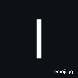Light Vertical Bar Symbol