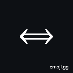 Long Left Right Double Arrow Symbol