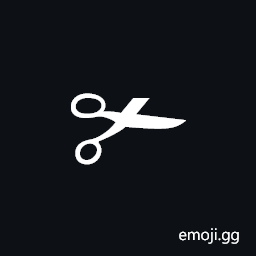Lower Blade Scissors Symbol